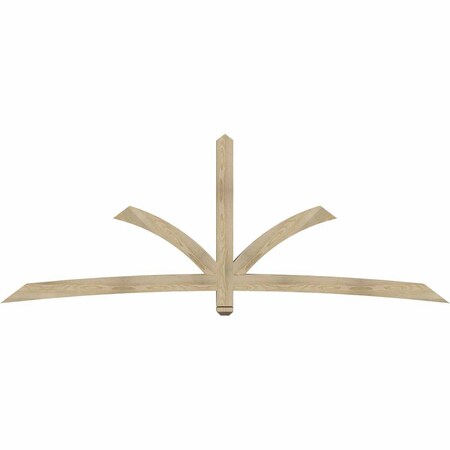 Ekena Millwork Davenport Rough Sawn Timber Gable Bracket, Douglas Fir, 108"W x 40"H x 4"D x 4"F, 9/12 Pitch GBW108X40X0404DAV00RDF